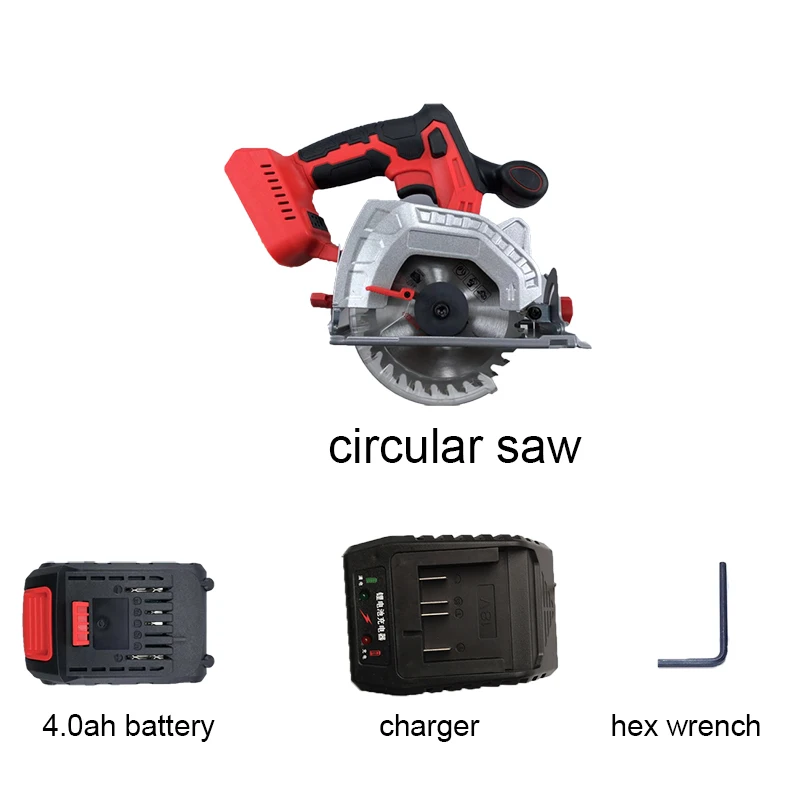 20 в бесщеточный двигатель электрическая пила циркулярная деревообрабатывающая