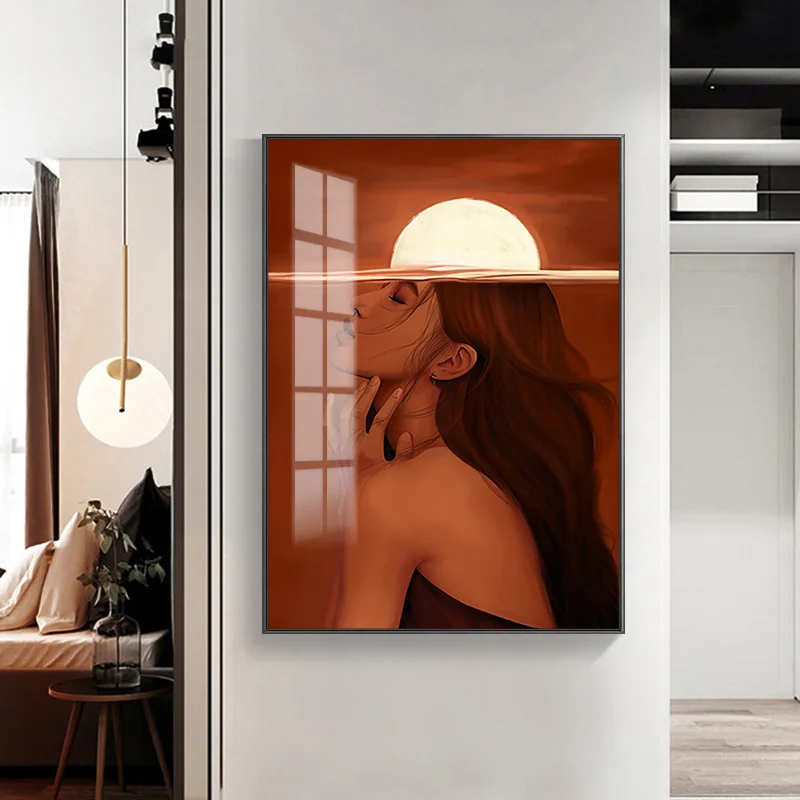 

Beauty Restaurant Living Room Hanging Paintings No Frame Character Porch Decorative Picture Cloakroom Bedroom Mural Wall Arts