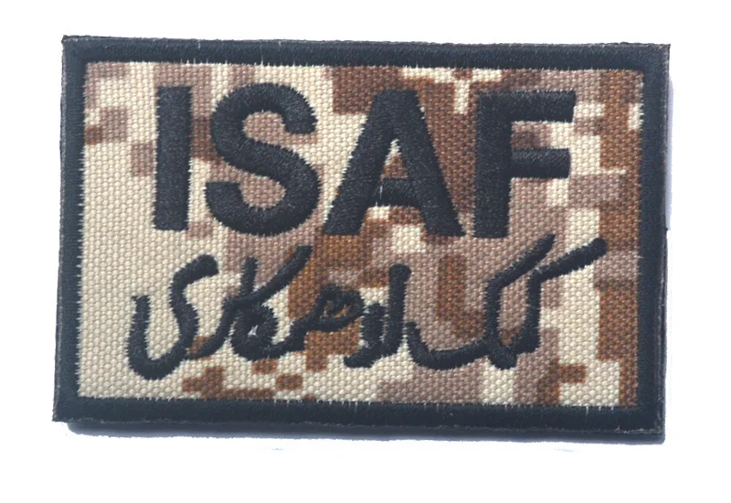 Камуфляжный армейский рюкзак ISAF для спецназа афганистанский патч с крючком и