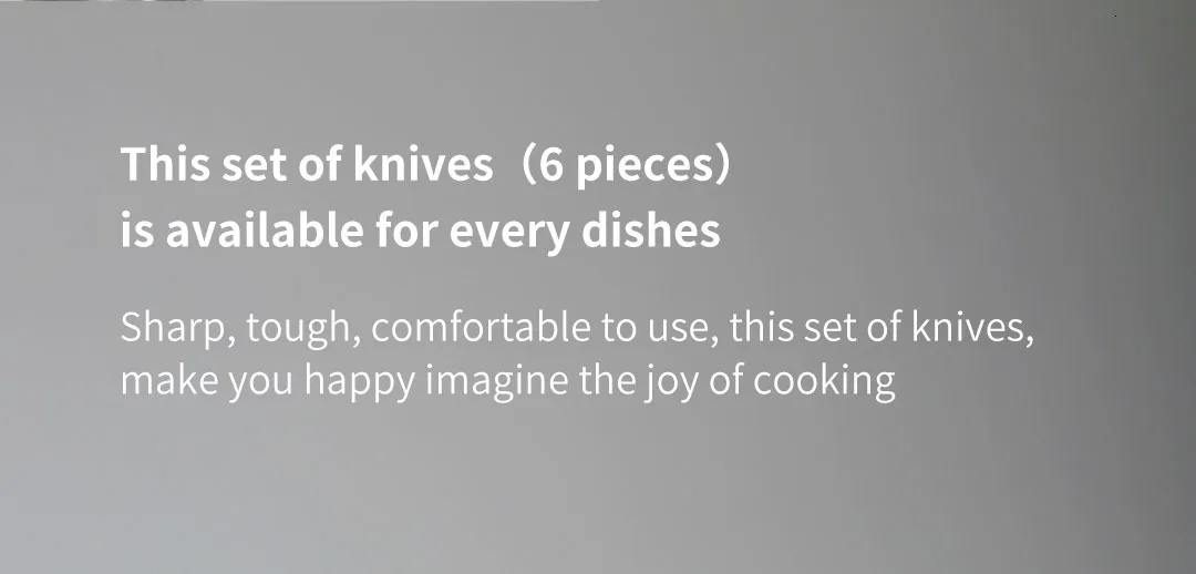 Original Xiaomi HuoHou Kitchen Knife Set 6 Pieces set Extreme Long-lasting Sharp Kitchen Knife Set