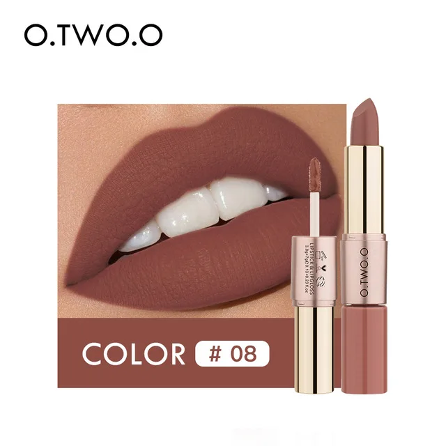 O. TWO. O увлажняющая 2 в 1 Матовая жидкая губная помада Levre Makeup стойкая водостойкая
