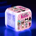 Оригинальные куклы LOL surprise, светодиодный Будильник, аниме экшн-фигурки, Мультяшные игрушки, Хэллоуин, будильник-игрушка, подарки на день рождения