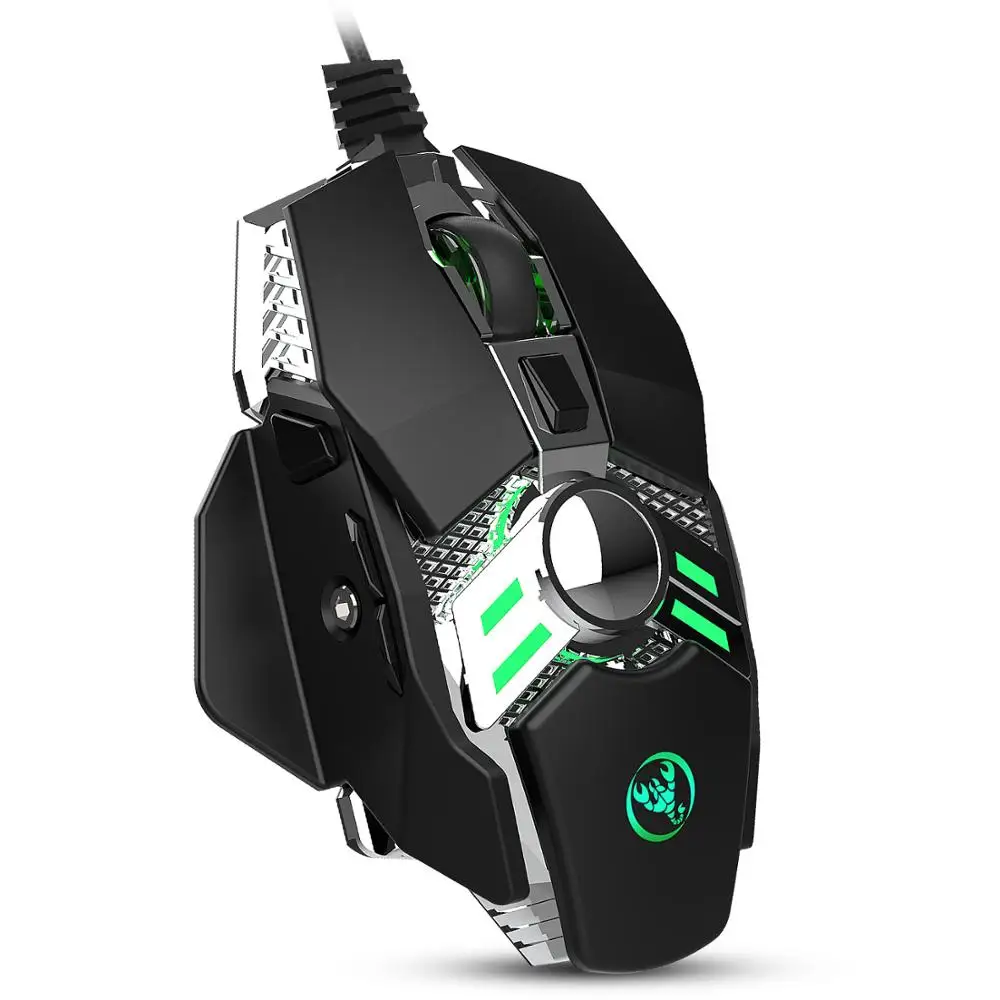 1.5m Wired Mouse For Playing PUBG Game 7-Button Programmable Adjustable 6 Gears 6400dpi Automatic Gun Pressing J200 | Компьютеры и