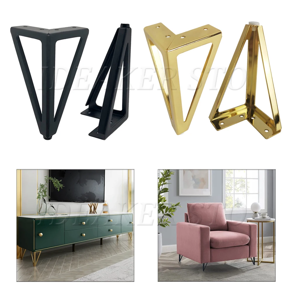 1/4 шт. 150 мм сверхмощные мебельные ножки утолщенные железные замена для диванов