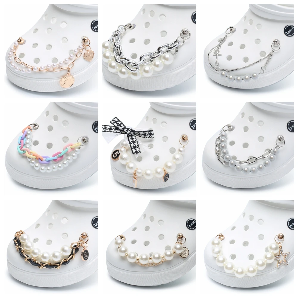 

1pcs New Designer Chain Brand Shoes Designer Charms Bling Rhinestone Gift For Clog Decaration Pendant Buckle for Gift