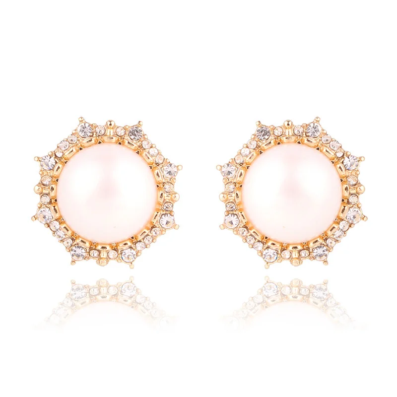 Женские серьги из цинкового сплава с искусственным жемчугом|Серьги-подвески| |