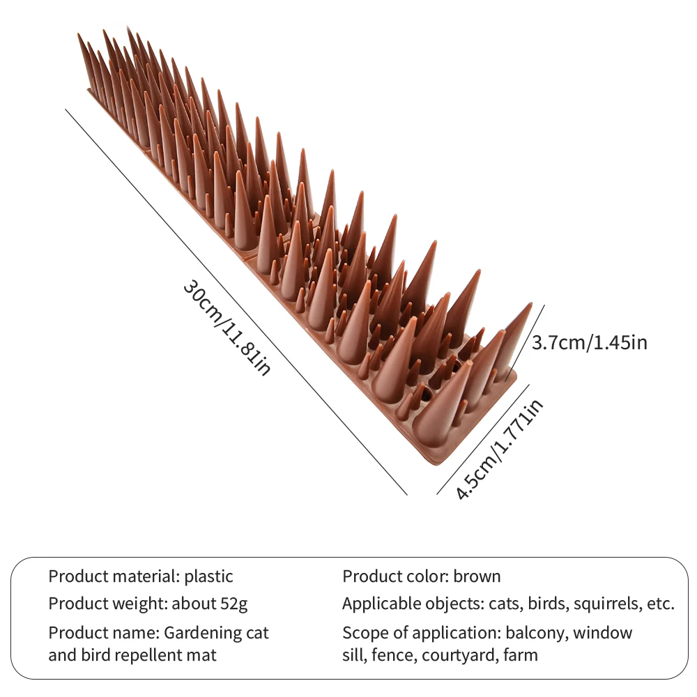 

20pcs Fence Wall Spikes Cat Animal Repellent Anti Bird Anti Pigeon Spike For Get Rid Anti-Theft Fencing Garden Fence