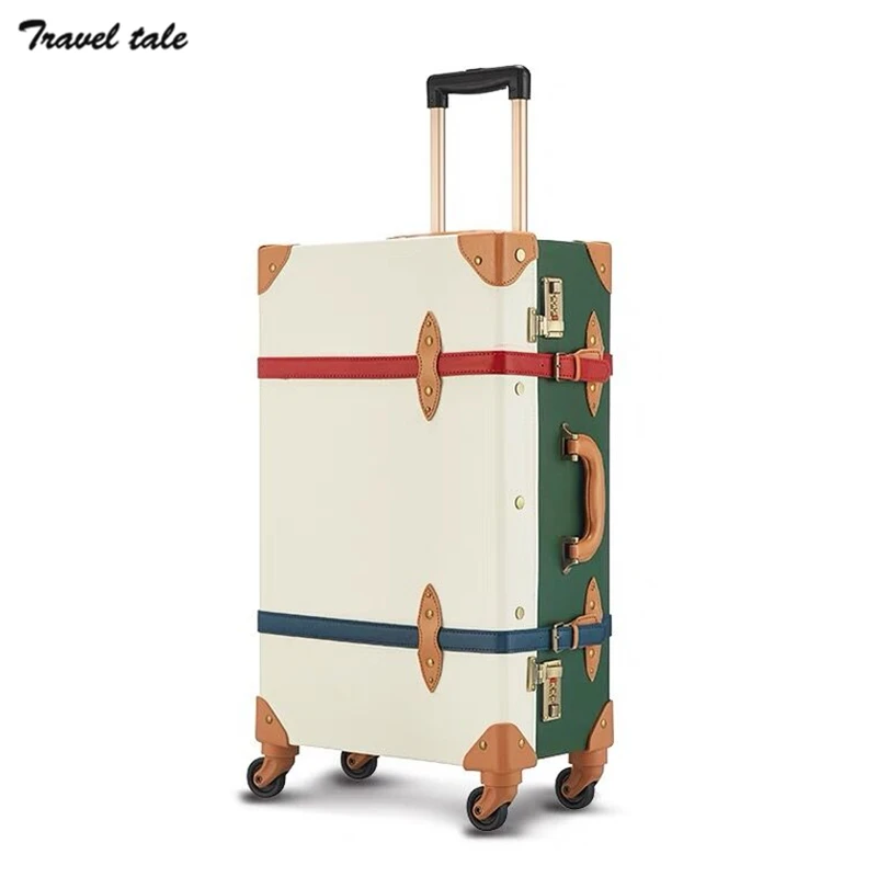 TRAVEL TALE 20 &quot24&quot 26 дюймов Для женщин ретро вращающиеся колеса Чемодан набор