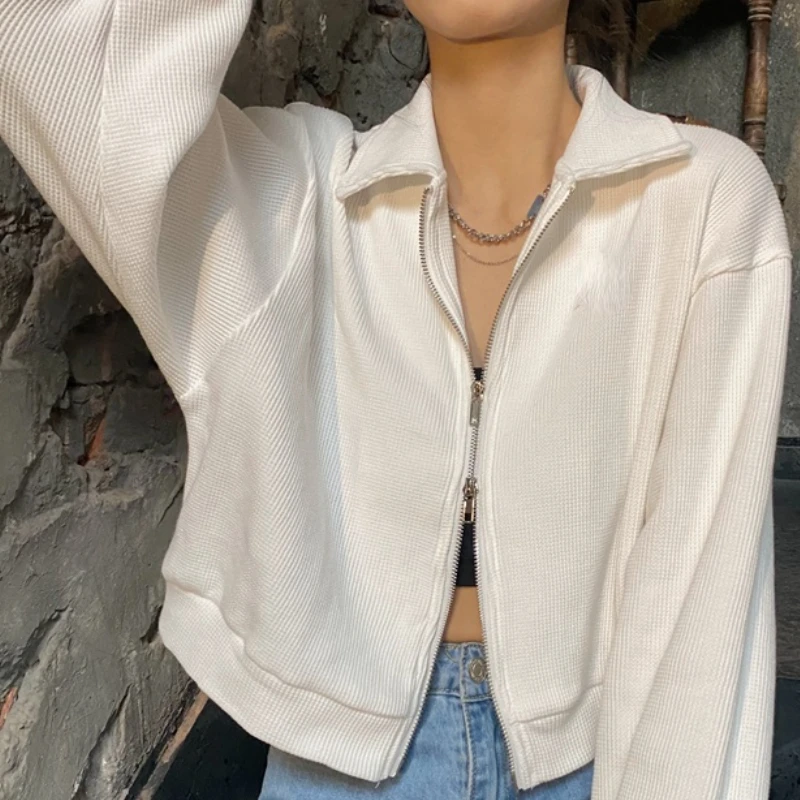 Укороченные куртки Женские базовые универсальные осенние дизайнерские женские