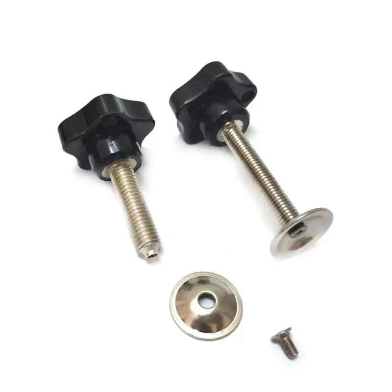 5PCS Hand-tightening Screw M8/M10 Torx Internal Thread Clamping with Pressure Piece Five-star Handle Home Hardware - купить по