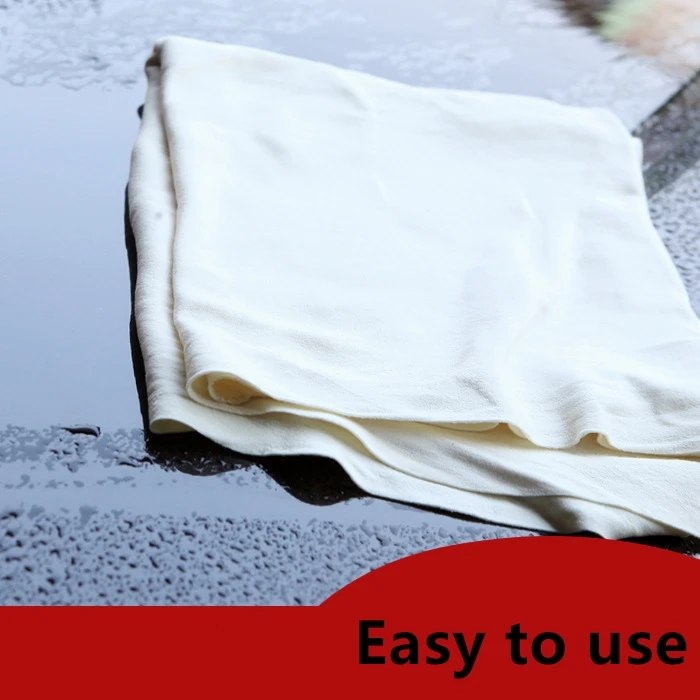 1 шт. натуральная эластичная тряпка для мытья автомобиля замша из натуральной