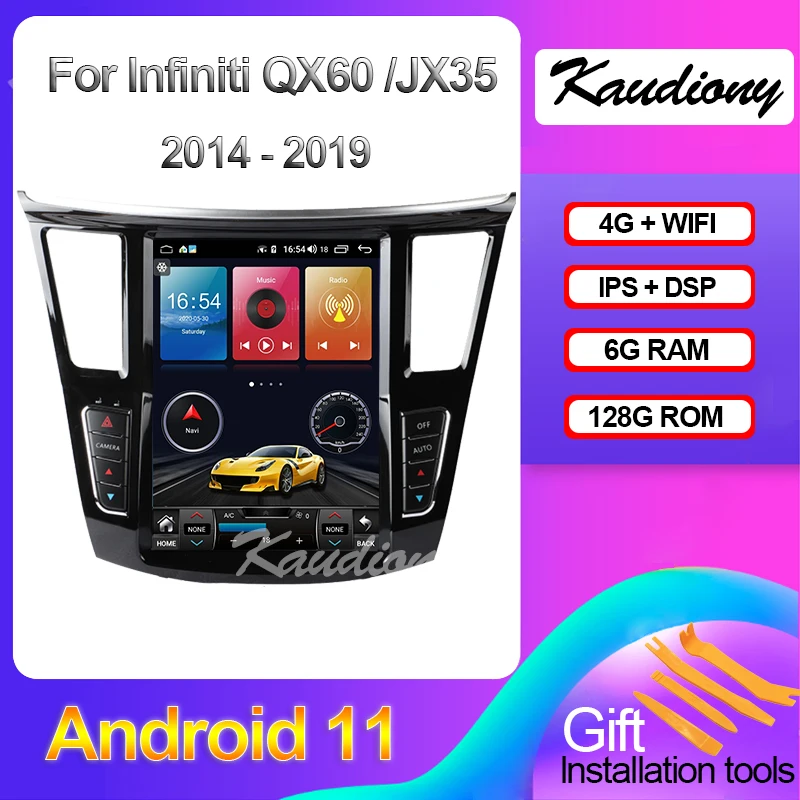 

Kaudiony 12.1" Android 11 For Infiniti QX60 JX35 Car DVD Multimedia Player Auto Radio Automotivo GPS Navigation 4G DSP 2014-2019