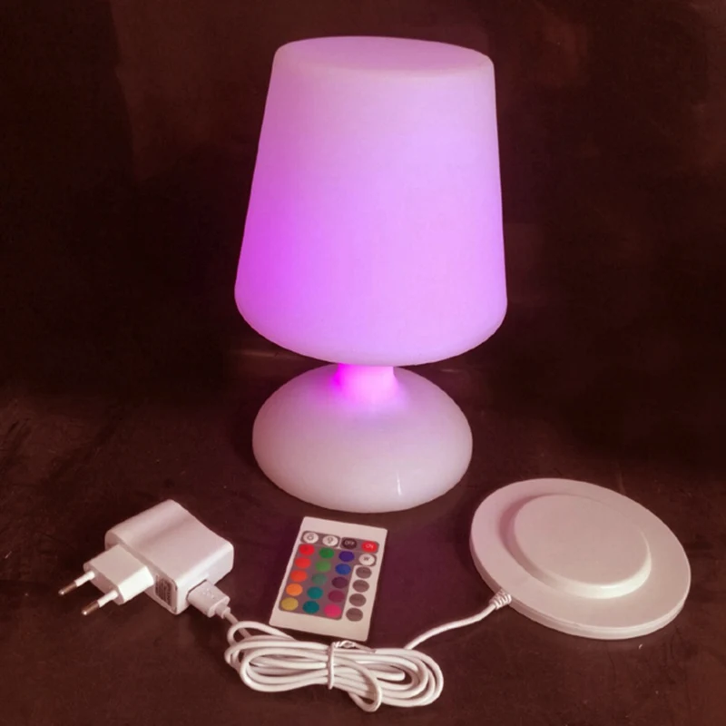 SK-LF06C RGB IP65 Rechargeable Led illuminated Table Lamp Night Light Cube Chair for Club Bar KTV Pub Hotel Party Event 1pc | Лампы и