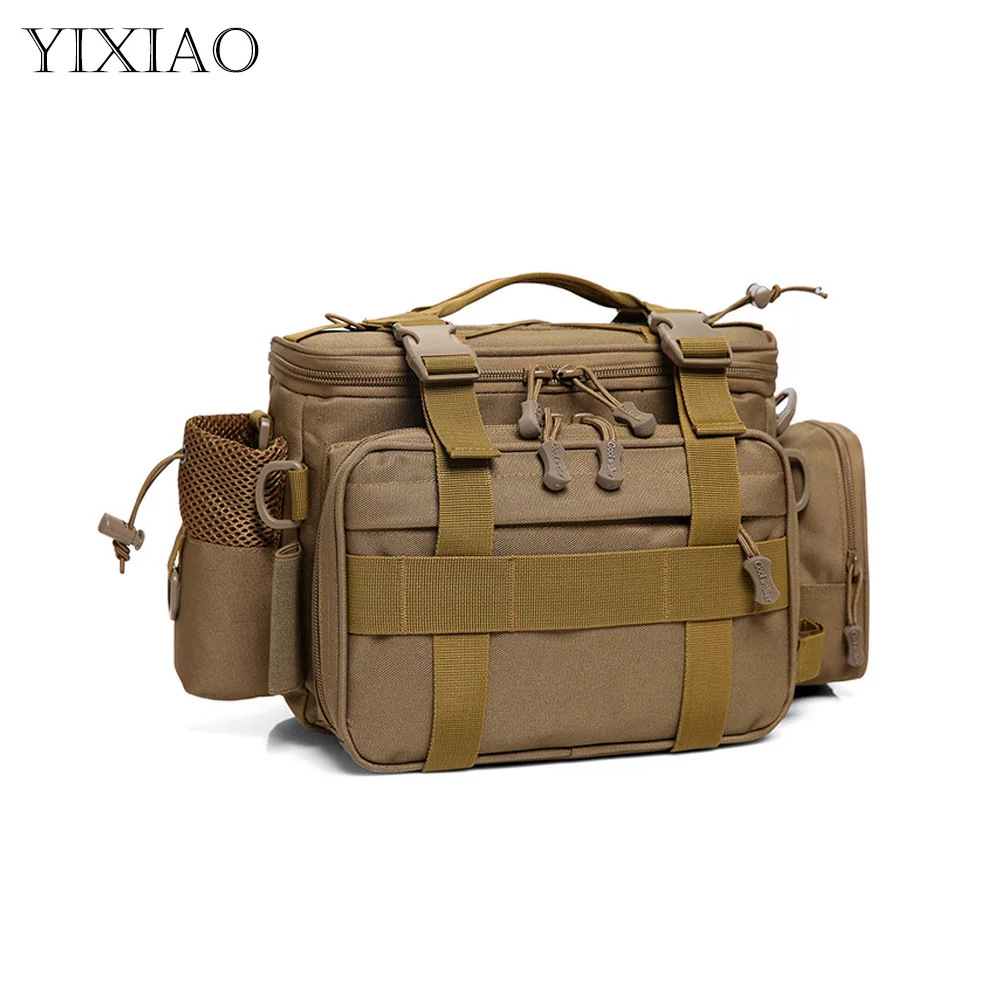 

YIXIAO Outdoor Sport Waist Bag Camouflage Tactical Large Capacity Belt Bag Cycling Hiking Trekking Fishing Crossbody Pack