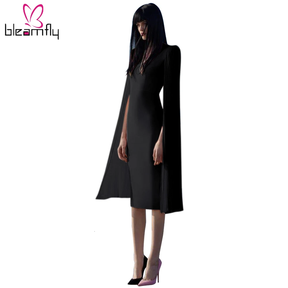 2019 женское осеннее платье с длинным рукавом длиной до колена облегающее