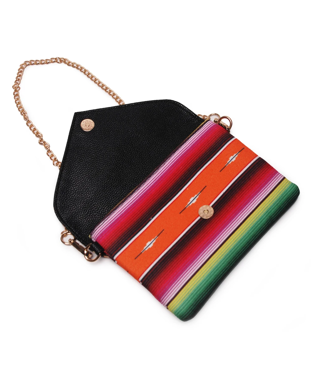 Оптовая продажа Serape леопардовая зубчатая сумка через плечо чехол косметичка со