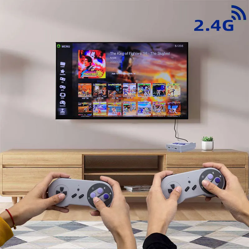 Retro Classic 32 Bit 4K HD Wireless Video Game Console With 1788 Games for FC SFC GBA MD ARCADE Support Save & Load | Электроника