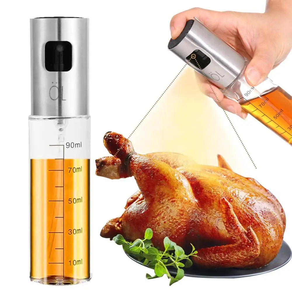 

Kitchen Baking Oil Cook Oil Spray Empty Bottle Vinegar Bottle Oil Dispenser Cooking Tool Salad BBQ Cooking Glass Oil sprayer