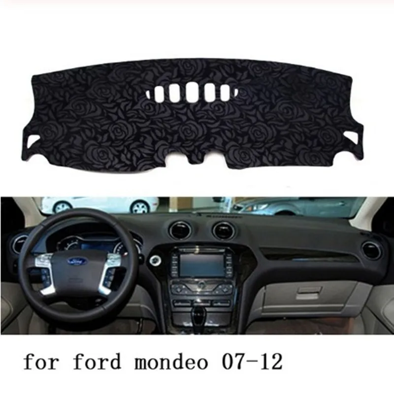 Нескользящий коврик для приборной панели с рисунком розы Накладка ковра