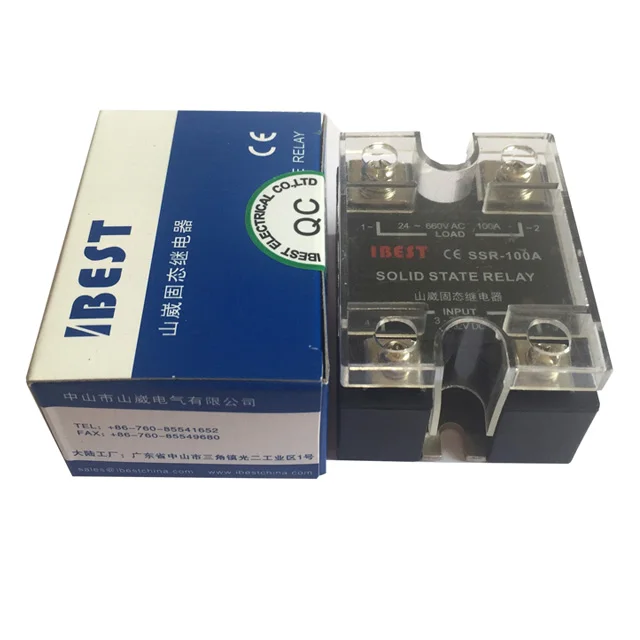

Three 3-Phase DC AC Solid State Relay SSR 40A DC3V/5V/12V/24V/32V Control AC220V/380V/480V CE Approved (IBEST)
