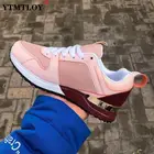 Женские кроссовки, модная женская спортивная обувь, повседневная дышащая замшевая обувь для бега, ходьбы, шнуровка, женская обувь