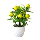 Искусственный фрукт бонсай, маленькое фруктовое дерево, Горшечное растение, искусственное растение, настольное украшение, офисное искусственное растение