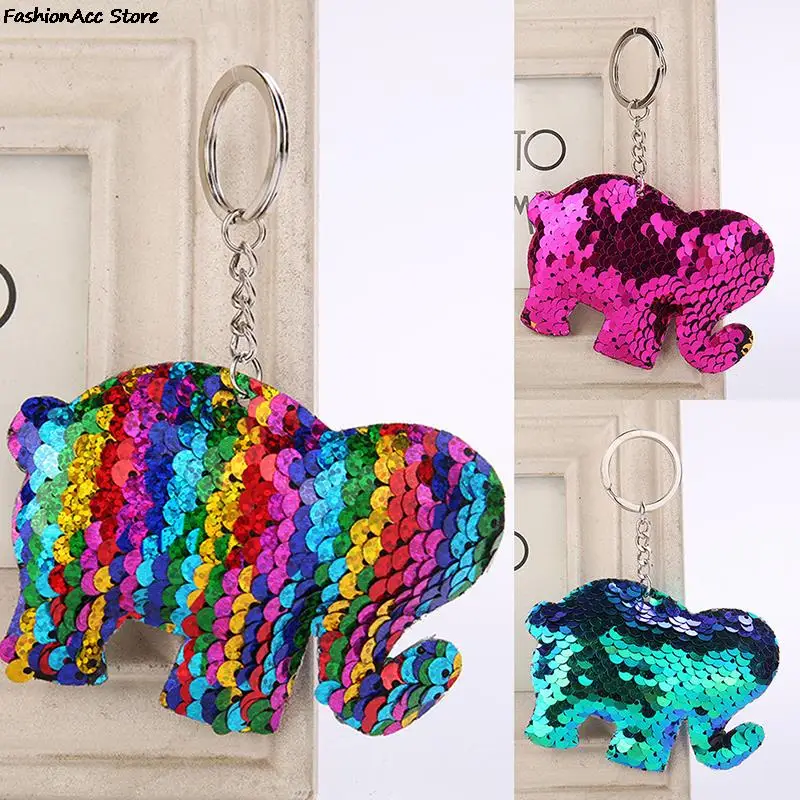 1 шт. брелок с блестками блестящая Русалка брелоки животными Фламинго сумки