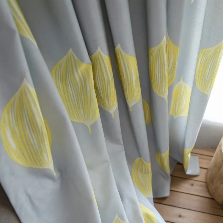 Скандинавские свежие садовые хлопковые и пеньковые занавески для девочек