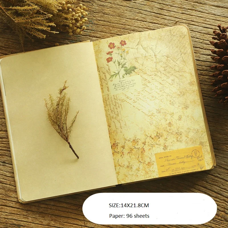 Креативный ретро-блокнот из крафт-бумаги A5 цветная страничка в европейском стиле