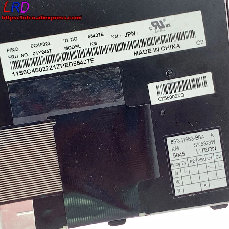 Оригинальная японская клавиатура JP для ноутбука Thinkpad L570 L540 L560 T540P W540 W541 T550 W550S T560