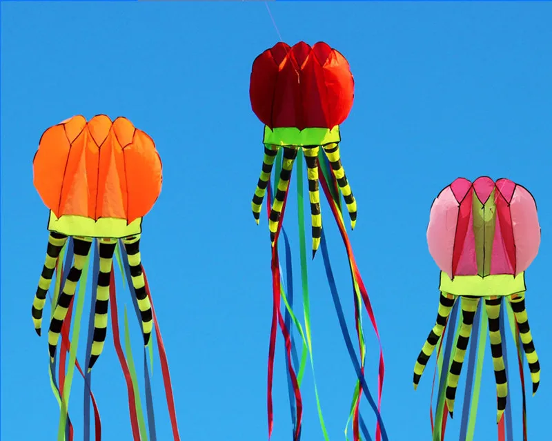 Объемный мягкий воздушный змей качественный Небьющийся легко Летающий для