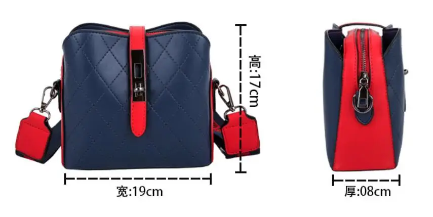 Новая корейская модная квадратная сумка из искусственной кожи женская через