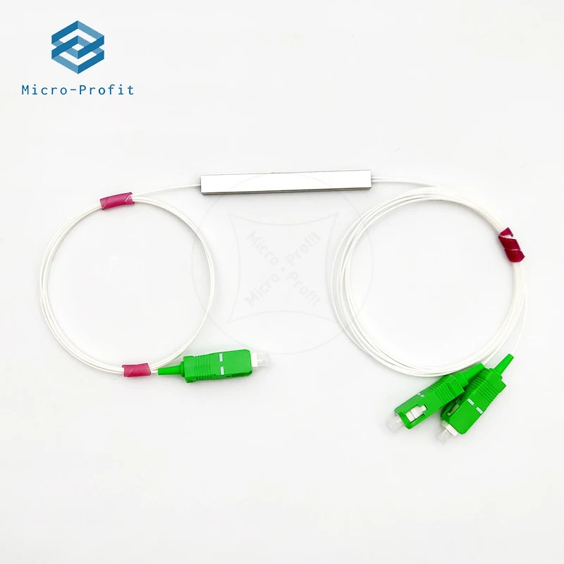 SC/APC SC/UPC 1X2 волоконно-оптический ПЛК сплиттер SC мини стальная трубка Тип 1x2 0 9 мм