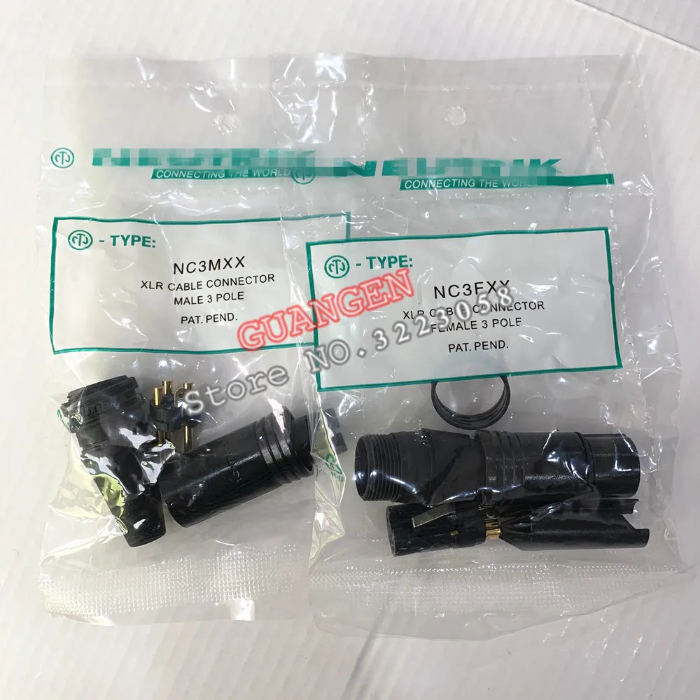 10 шт./лот 5 шт. NC3MXX и NC3FXX обновленная версия для NEUTRIK Male female набор 3 Pin XLR коннектор