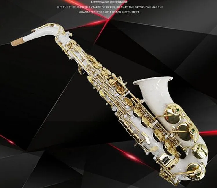 Новый высококачественный Профессиональный альт саксофон Sax плоский музыкальные