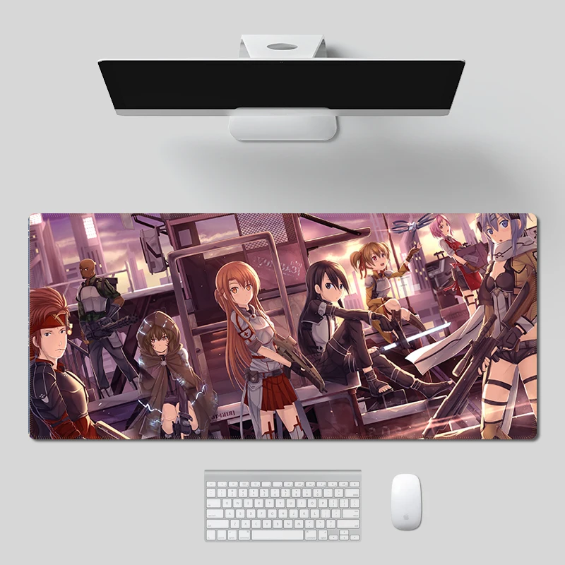 Аниме меч искусство онлайн SAO Клавиатура ноутбука Настольный коврик Офисный