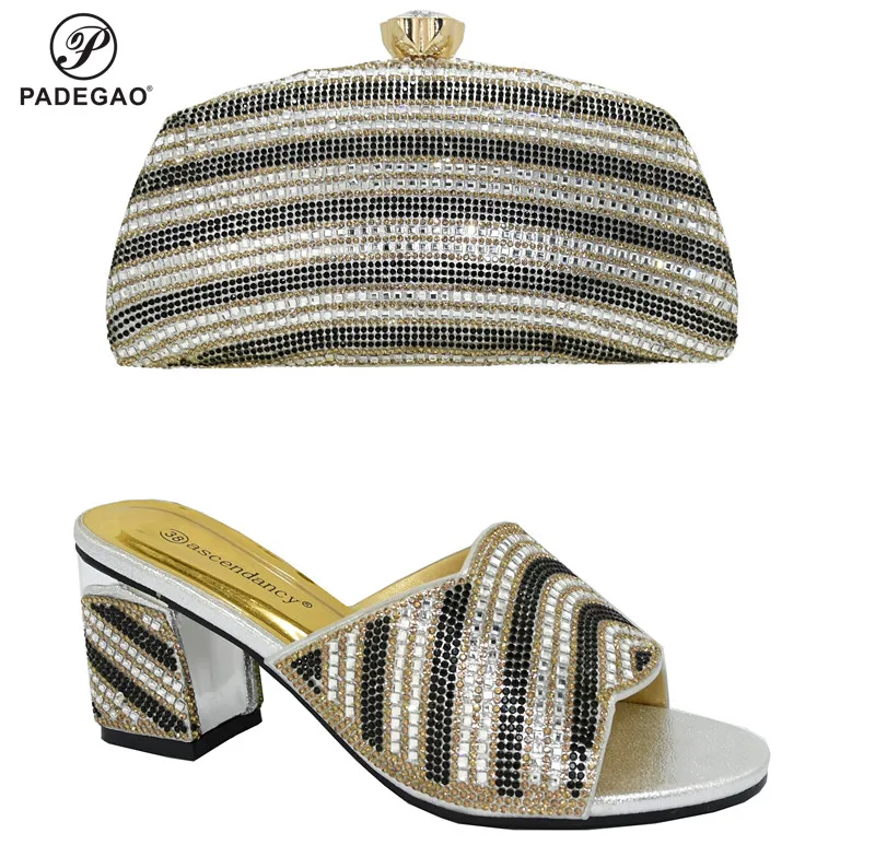 Женские свадебные туфли и подходящая Сумочка в нигерийском стиле цвета фуксии