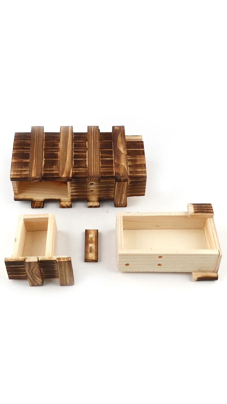 Новый деревянный ящик-головоломка с секретным деревянным ящиком волшебный отсек