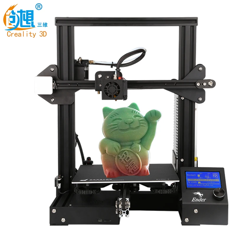 CREALITY Ender 3/3PRO/3X с 3 насадками/2PLA/силиконовый DIY KIT принтер 3D обновление Cmagnet сборка