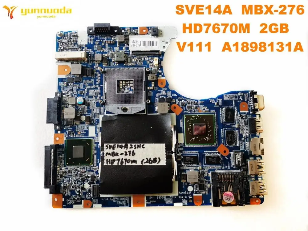Оригинальная материнская плата для ноутбука SONY MBX-276 A HD7670M 2 Гб V111 aверсия