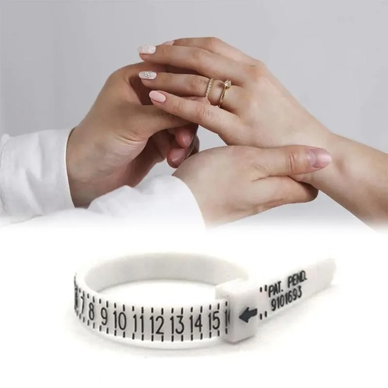 

Ring Ruler Measurer Finger Coil Ring Sizing Tool Measurements Ring Sizer Accessory Insert Guard Tightener Tool UK/US Size