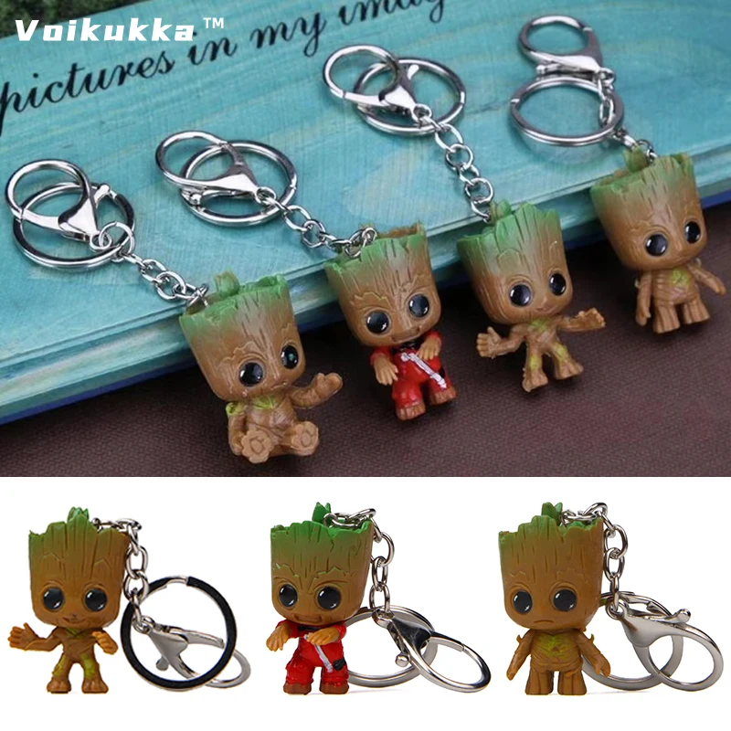 Voikukka ювелирные изделия Q версия дерево человек Грут Сумка милая подвеска