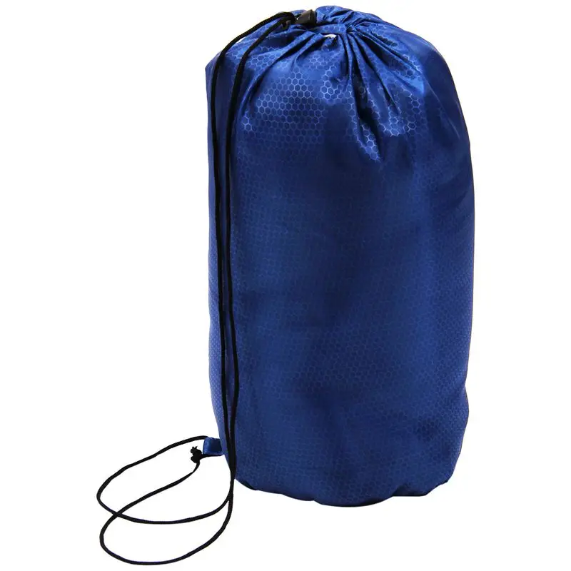 

Hot Adult Single Camping Waterproof Suit Case Envelope Sleeping Bag Navy blue
