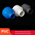 Редукционная розетка из ПВХ 1 шт., соединитель для труб с метрическим растворителем 20,25,32,40,50,63,75,90,110 мм, для орошения аквариума