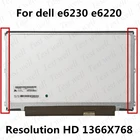 Оригинальный ЖК-экран 12,5 дюйма для ноутбука dell e6230 e6220, LP125WH2 TLB2 1366*768 40 контактов B125XW01 V.0 LP125WH2 (TL)(B1), панельная матрица