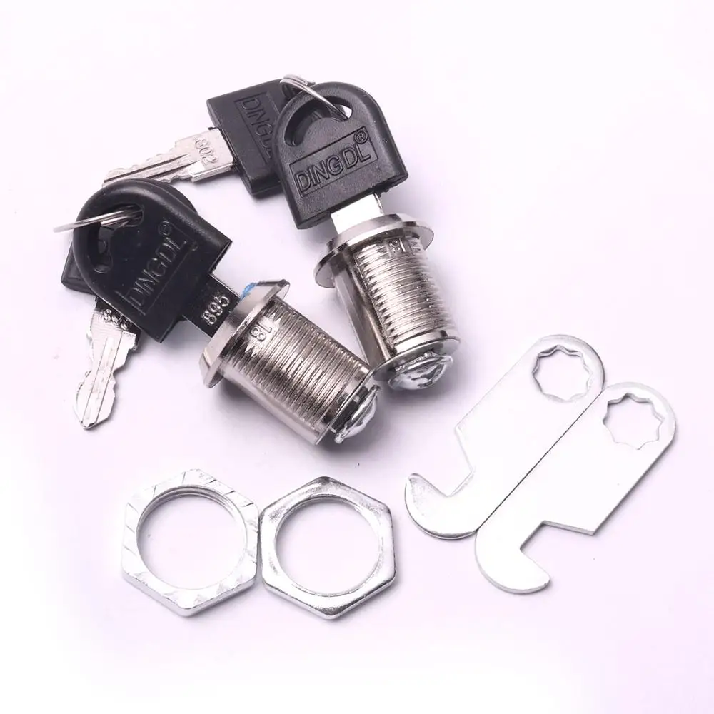 Новый цилиндрический замок для ящика 2 шт./лот 20 мм с 4 ключами высококачественный