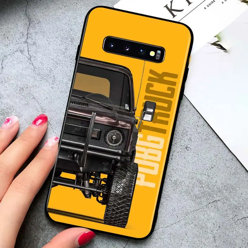 

Fashion PUBG Game for Samsung Galaxy S21 Ultra Plus 5G Note 20 10 9 8 S10 S9 S8 S7 S6 Edge Plus Black Phone Case