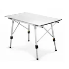 Стол для пикника из алюминиевого сплава, водонепроницаемый складной стол для кемпинга, 90*53 см