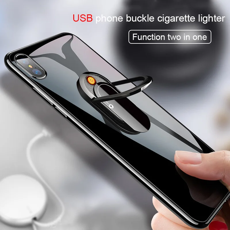 Креативный USB прикуриватель может сделать мобильный телефон кронштейн Зажигалка многофункциональные аксессуары для сигарет