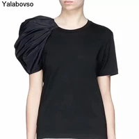 2021 womens summer short sleeve tshirts new t shirt half sleeve tops and tees female o neck pullovers solid color yalabovso